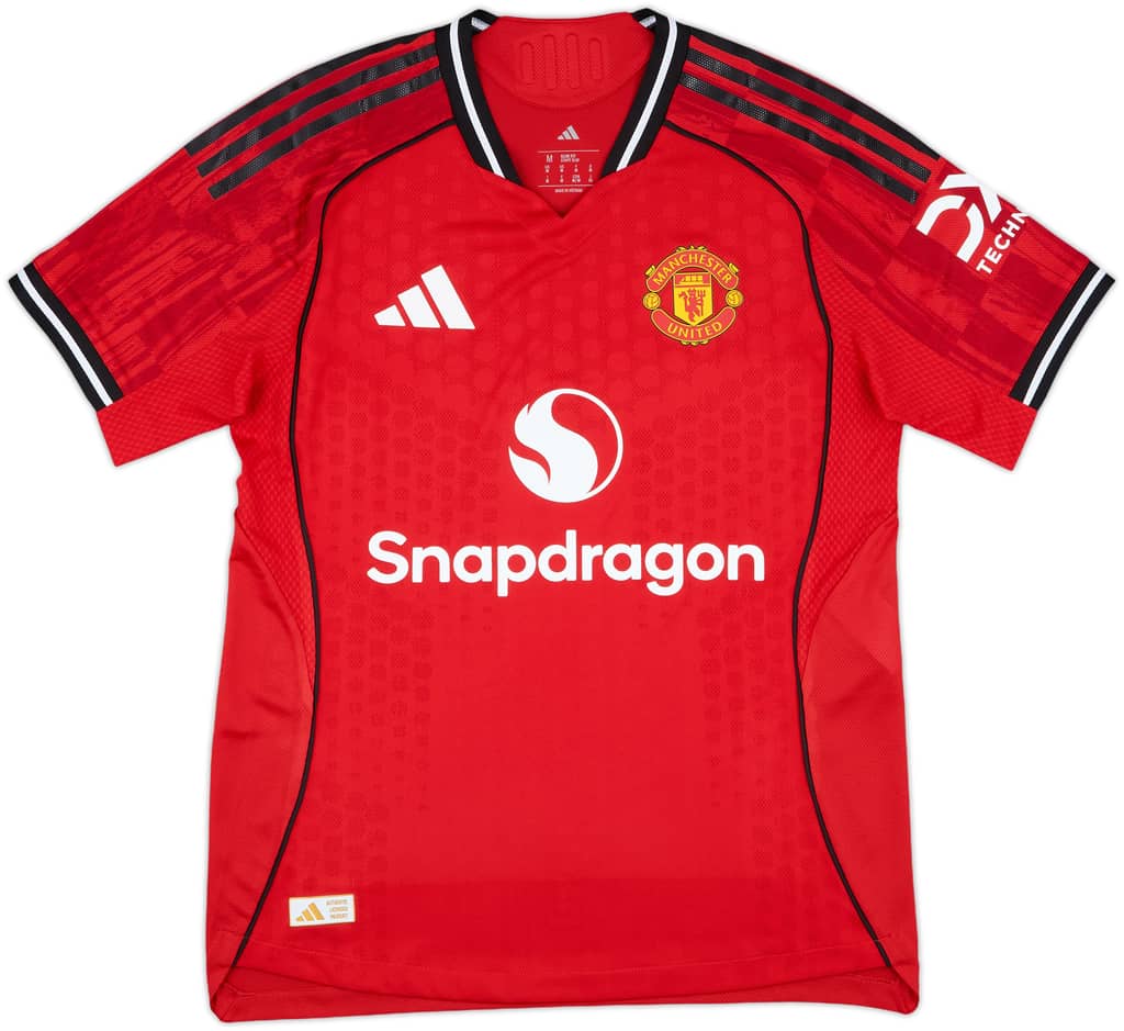 2025-26 Manchester United Player Issue Home Shirt - 9/10 - (M)