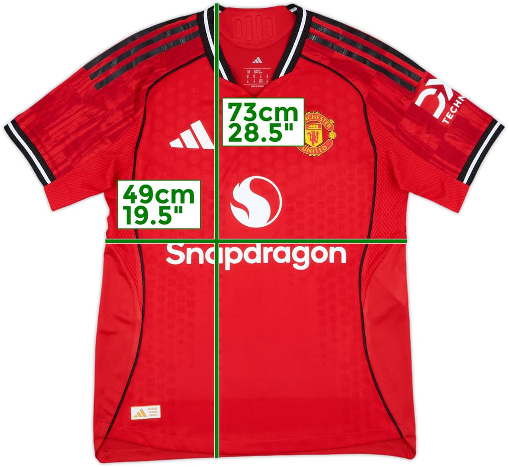 2025-26 Manchester United Player Issue Home Shirt - 9/10 - (M)