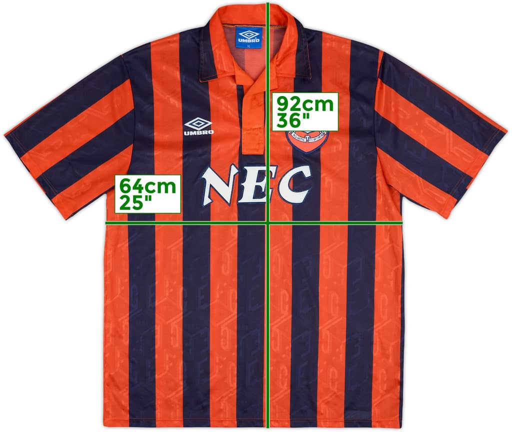 1992-94 Everton Away Shirt - 8/10 - (XL)
