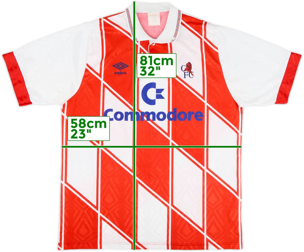 1990-92 Chelsea Away Shirt - 8/10 - (L)