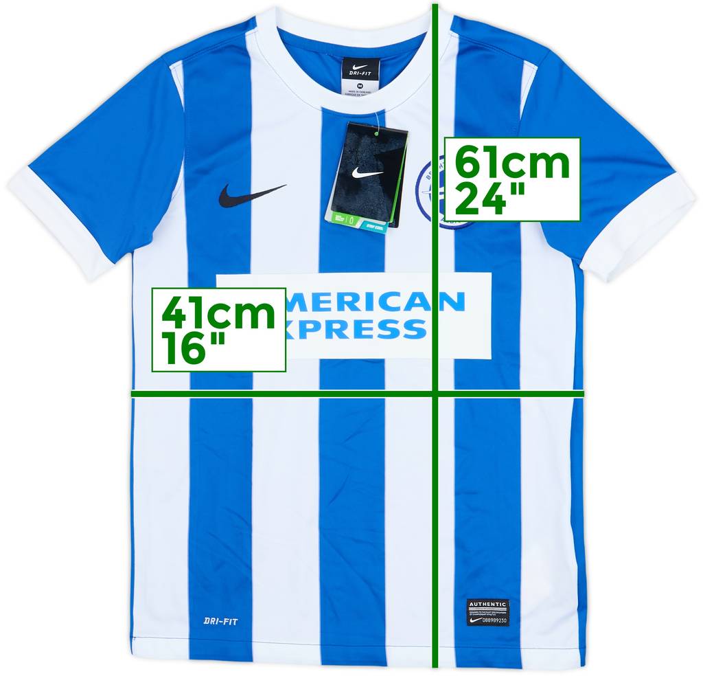 2014-16 Brighton Home Shirt (M.Boys)