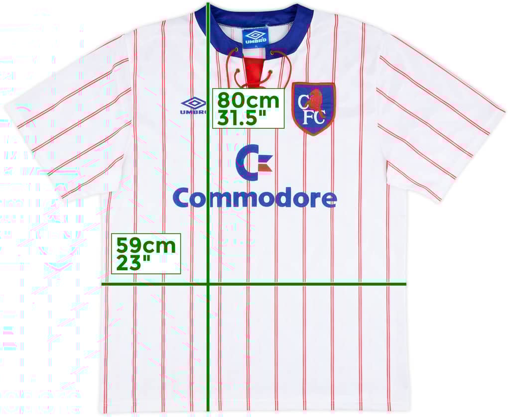 1992-94 Chelsea Away Shirt - 10/10 - (XL)