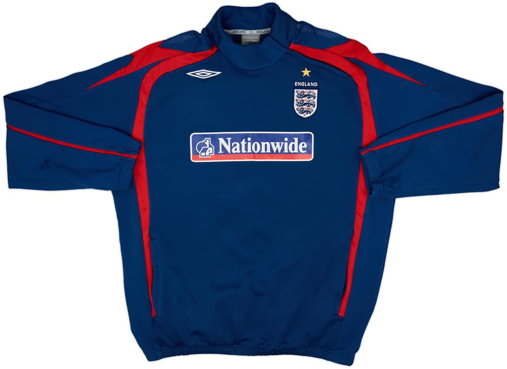 2006-08 England Umbro 1/4 Zip Sweat Top - 7/10 - (XXL)