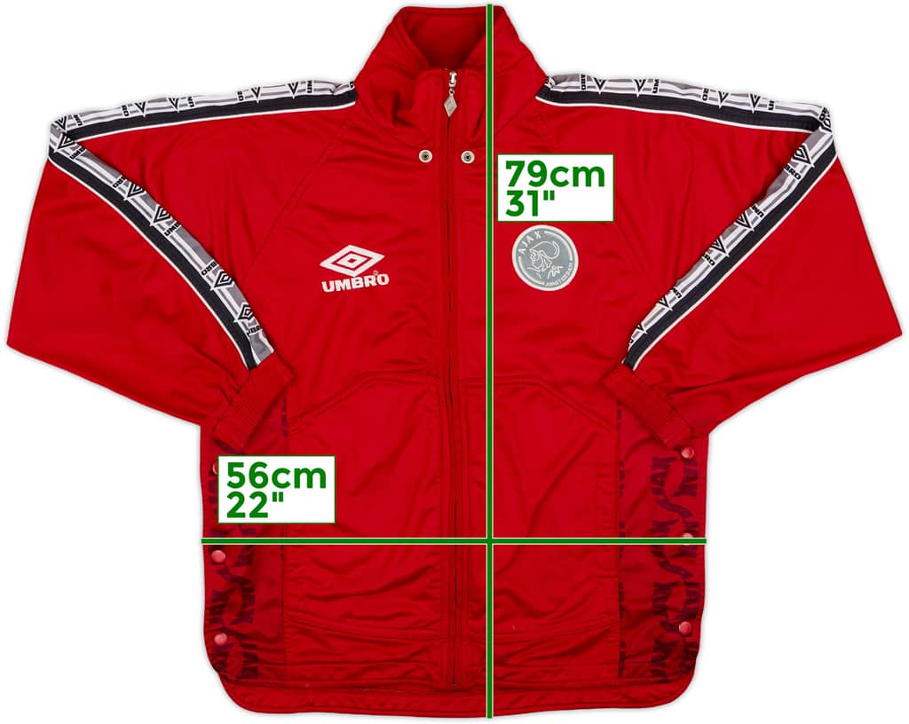 1997-98 Ajax Umbro Track Jacket - 9/10 - (L)