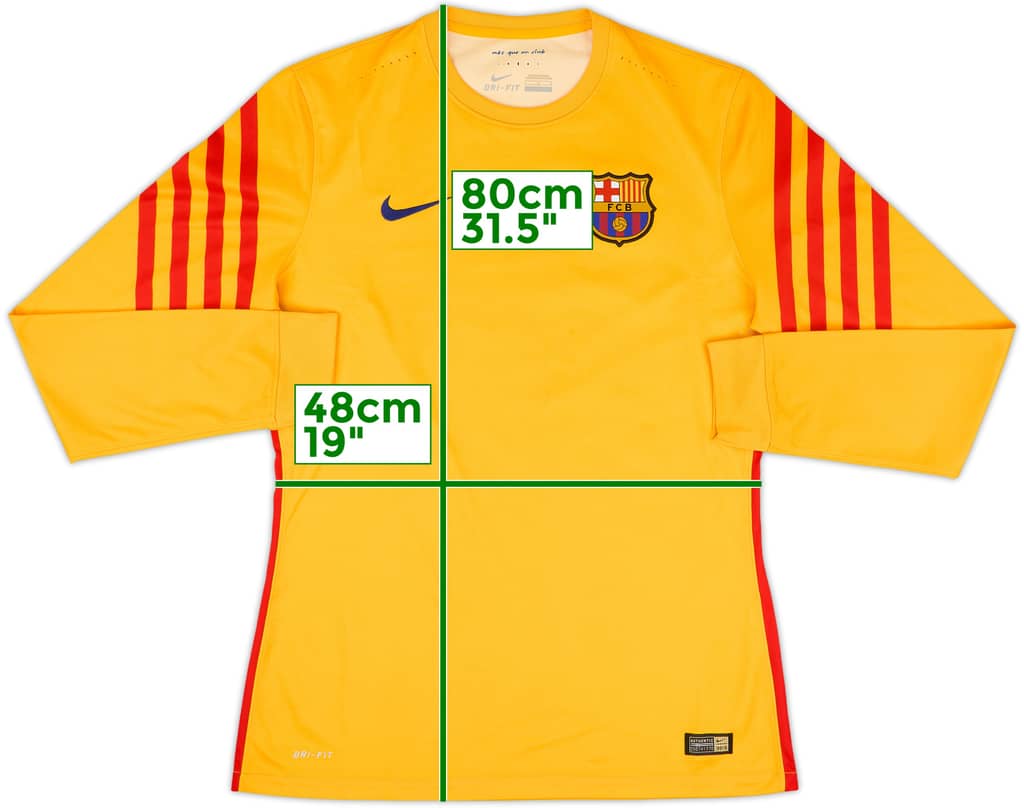 2015-16 Barcelona Player Issue GK Shirt - 8/10 - (L)