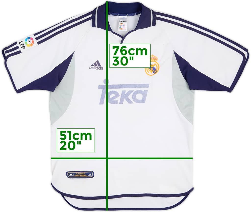 2000-01 Real Madrid Home Shirt - 5/10 - (M)