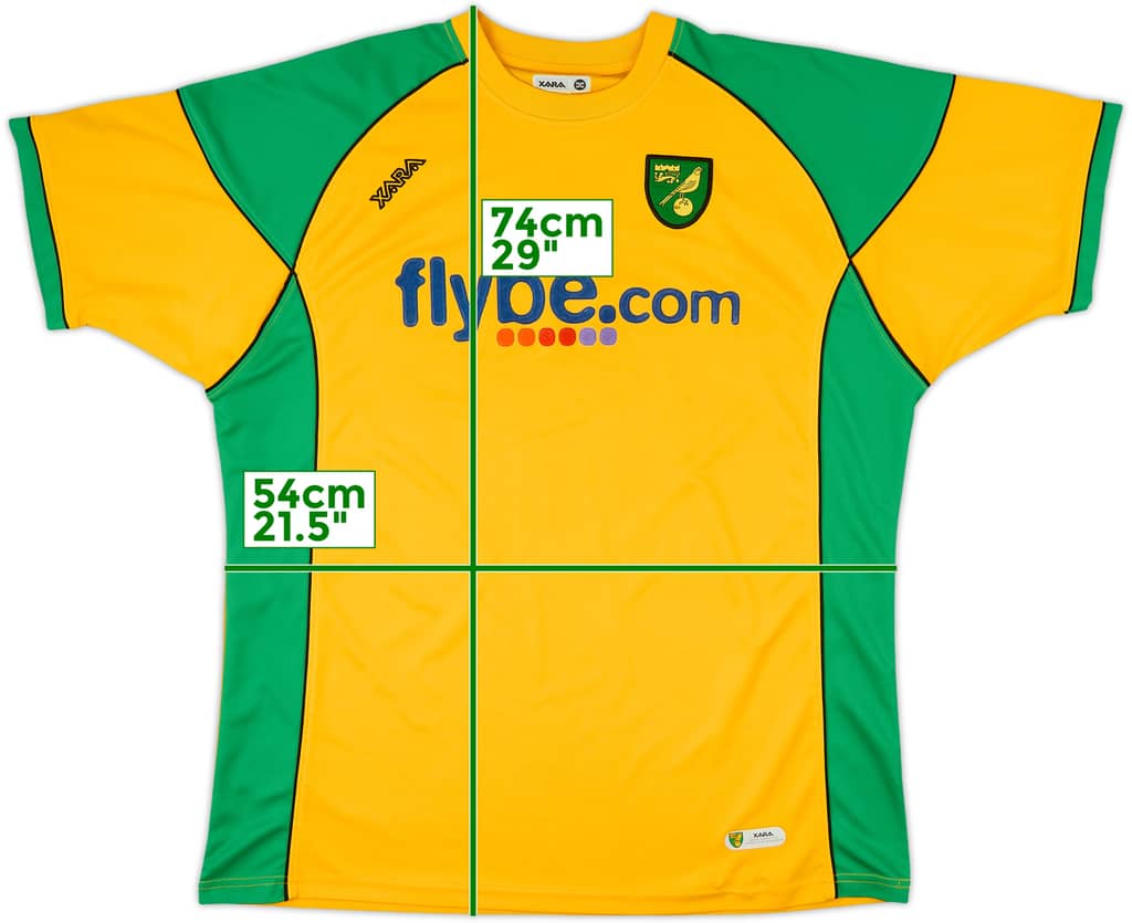 2006-08 Norwich Home Shirt - 7/10 - (3XL)