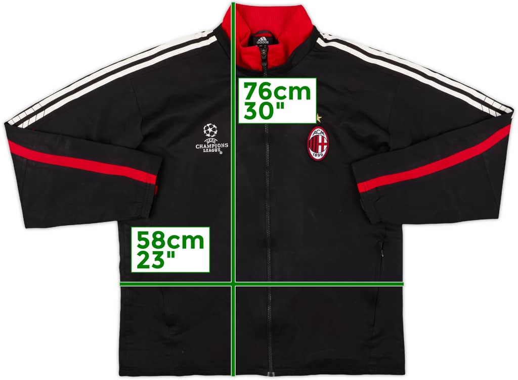 2005-06 AC Milan adidas CL Track Jacket - 8/10 - (L)