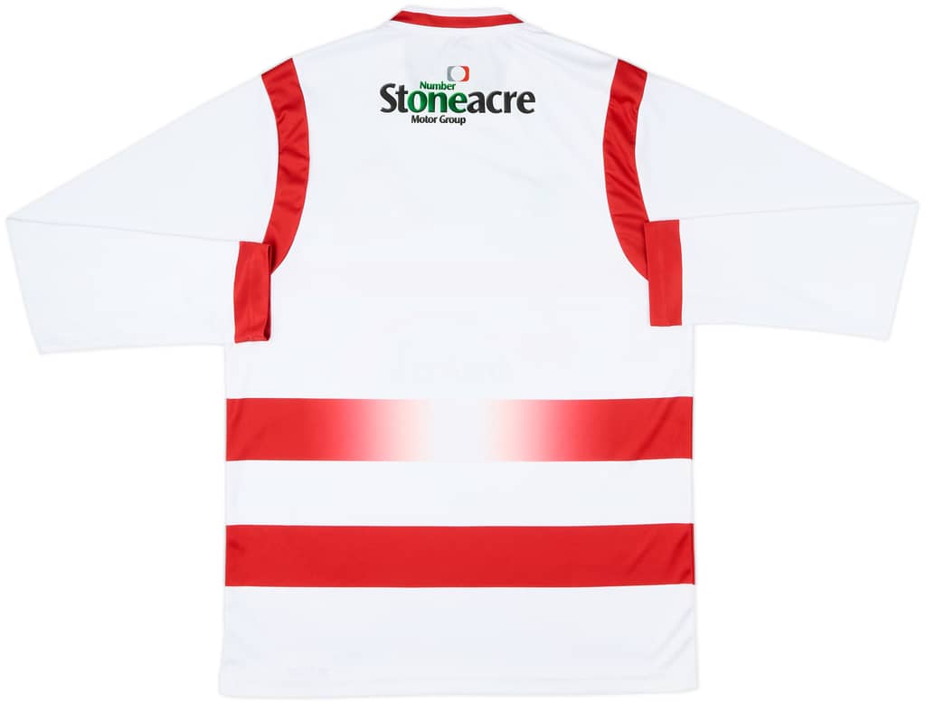 2017-18 Doncaster Rovers Home L/S Shirt - 6/10 - (M)