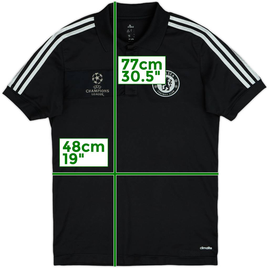 2013-14 Chelsea CL adidas Polo Shirt - 7/10 - (S)