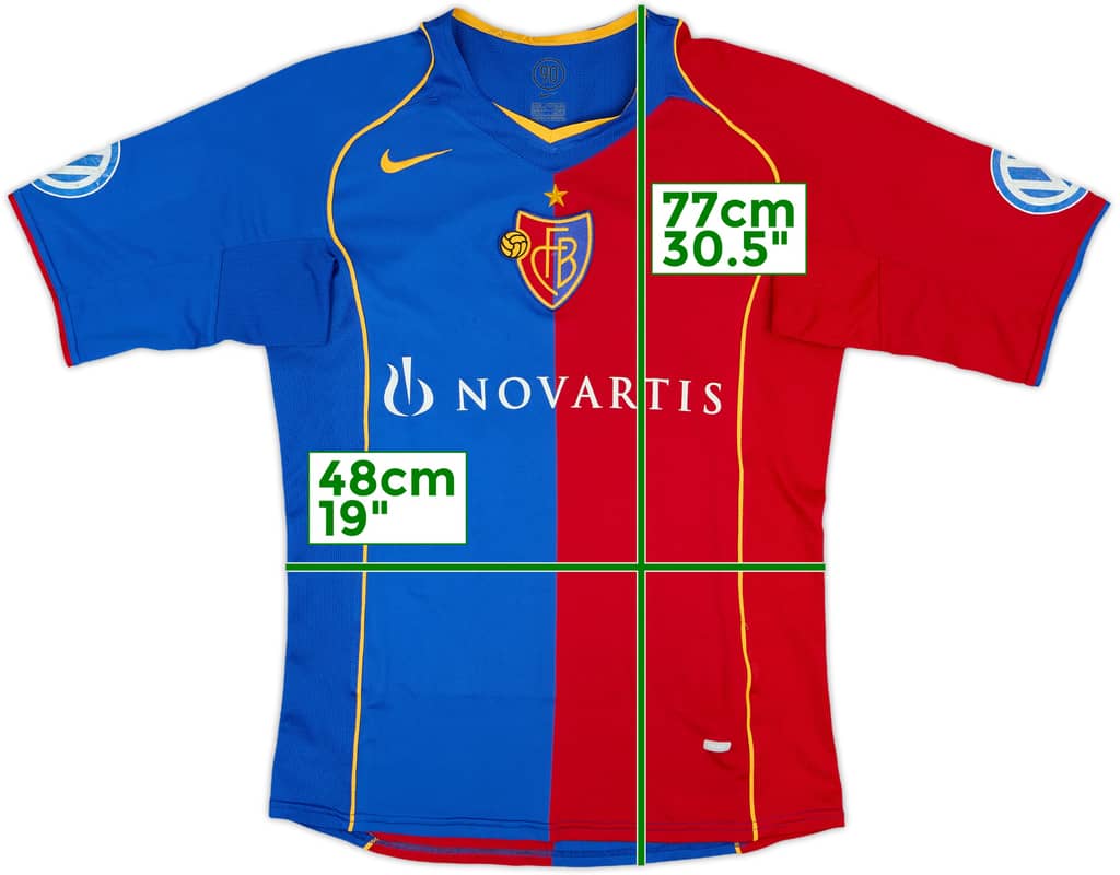2004-05 FC Basel Basic Home Shirt - 7/10 - (S)