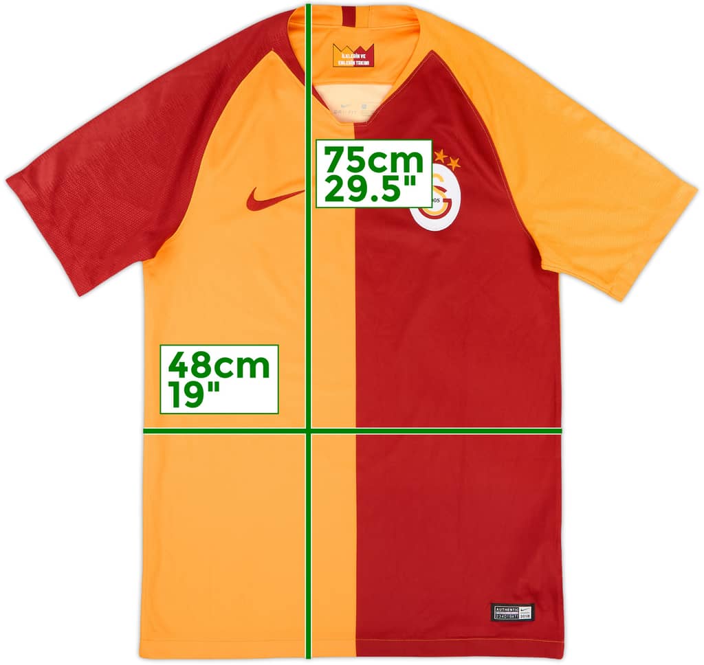 2018-19 Galatasaray Home Shirt - 10/10 - (S)