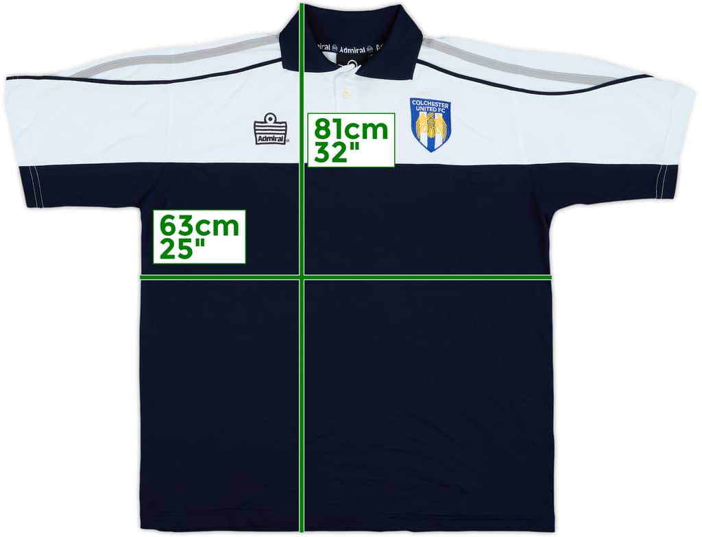 2005-06 Colchester United Admiral Polo Shirt - 9/10 - (M)