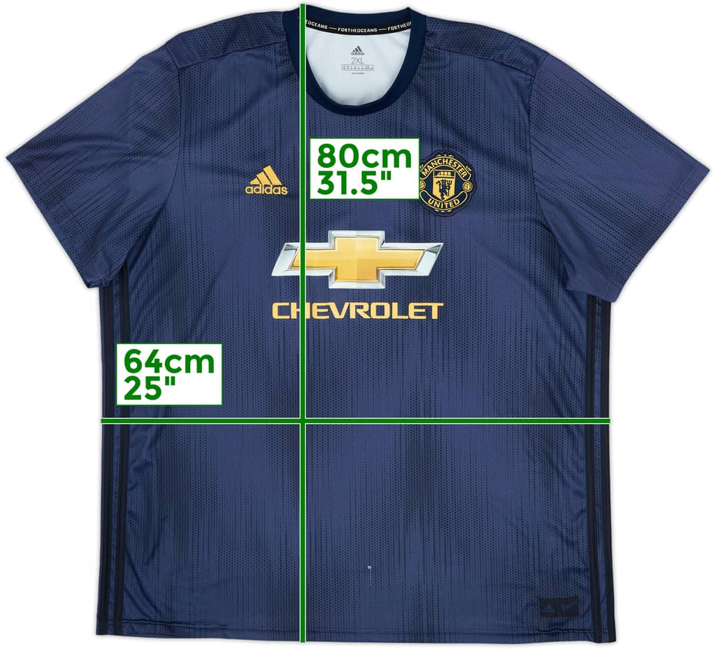 2018-19 Manchester United Third Shirt - 5/10 - (XXL)