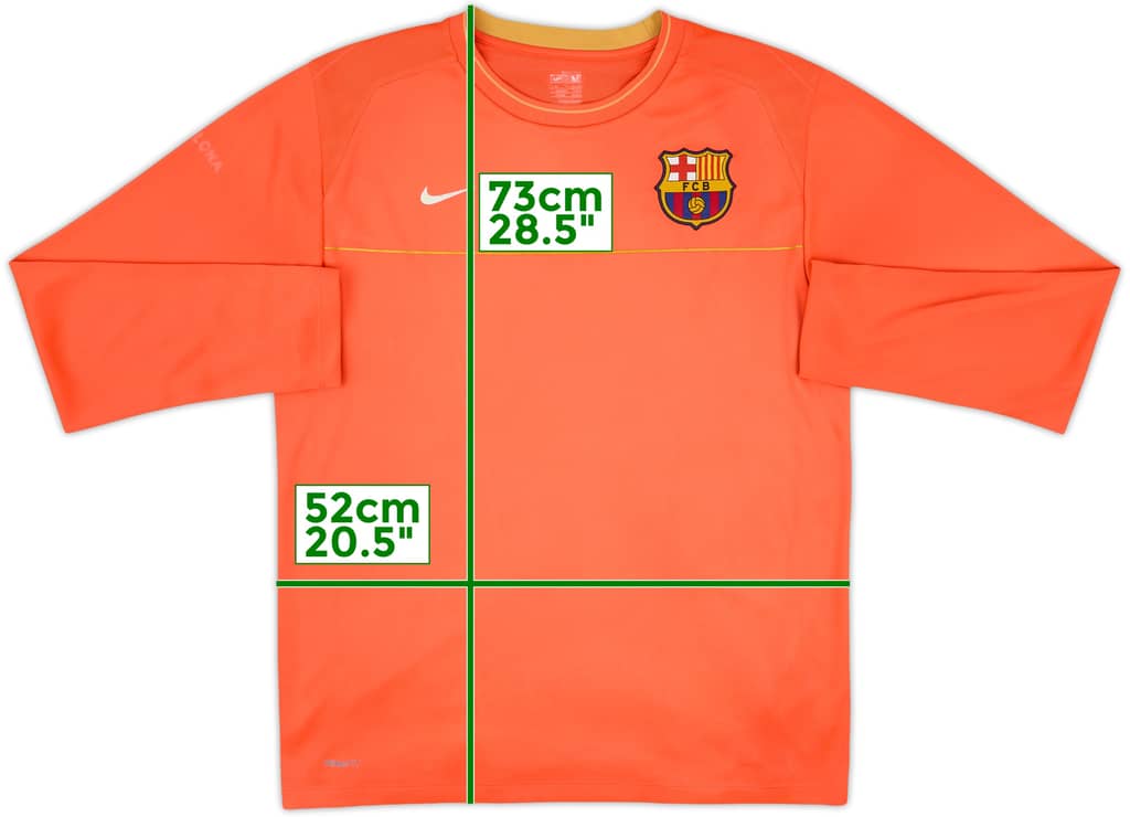 2008-09 Barcelona Nike L/S Training Shirt - 5/10 - (M)