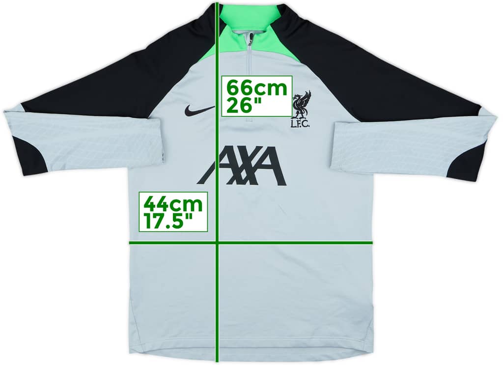 2022-23 Liverpool Nike 1/4 Zip Drill Top - 8/10 - (XL.Boys)