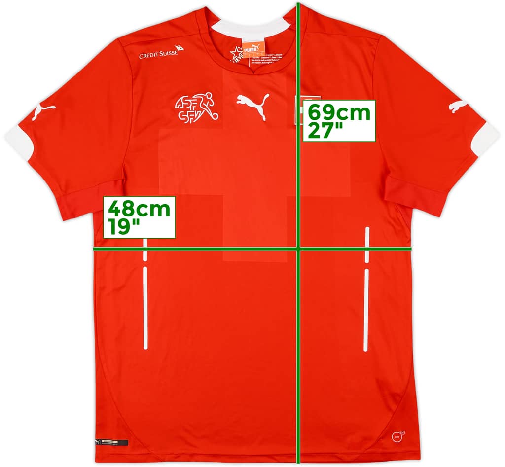 2014-15 Switzerland Home Shirt - 9/10 - (L)