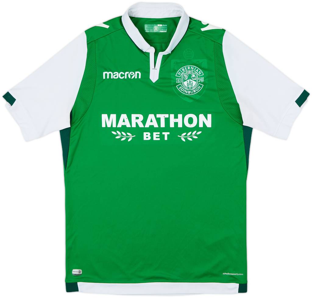 2017-18 Hibernian Home Shirt - 6/10 - (M)