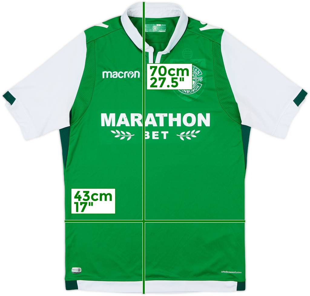 2017-18 Hibernian Home Shirt - 6/10 - (M)