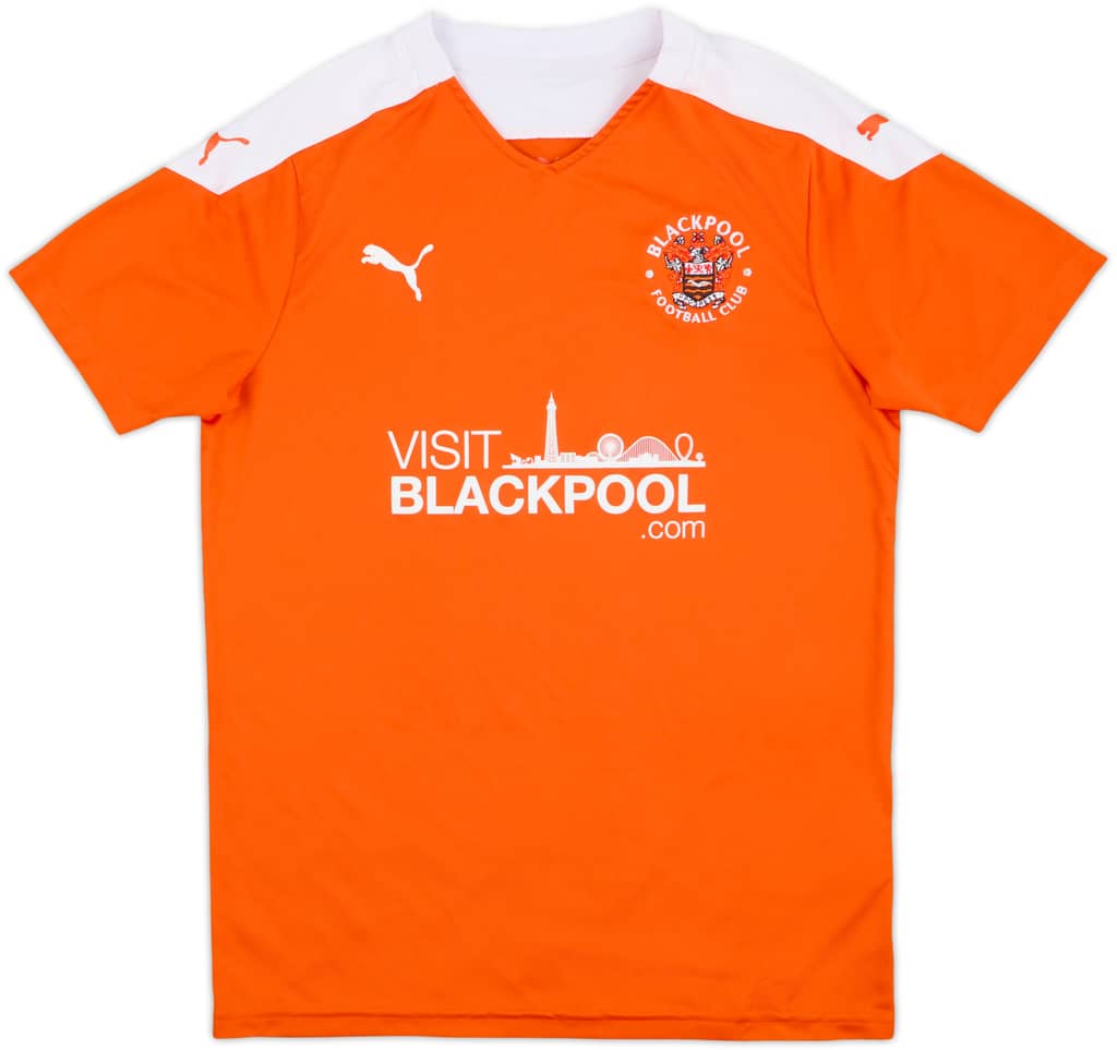 2020-21 Blackpool Home Shirt - 8/10 - (L.Boys)