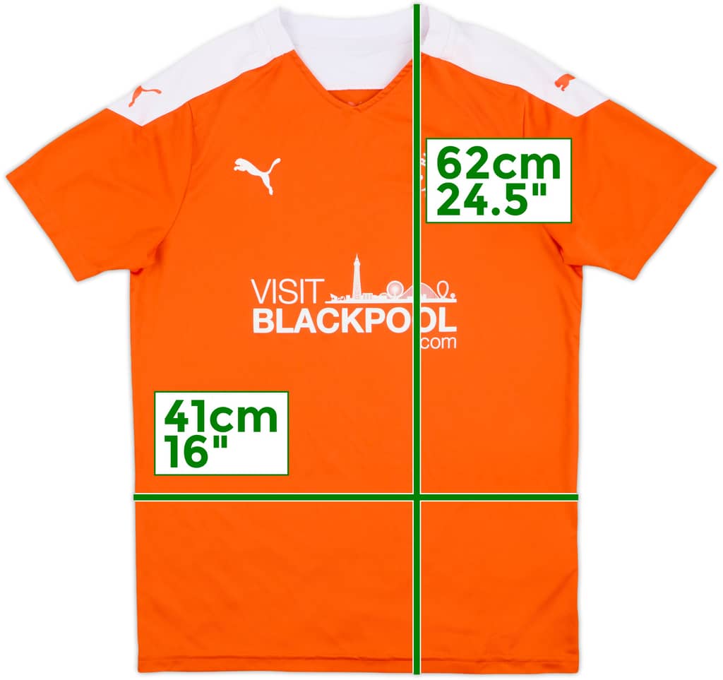 2020-21 Blackpool Home Shirt - 8/10 - (L.Boys)