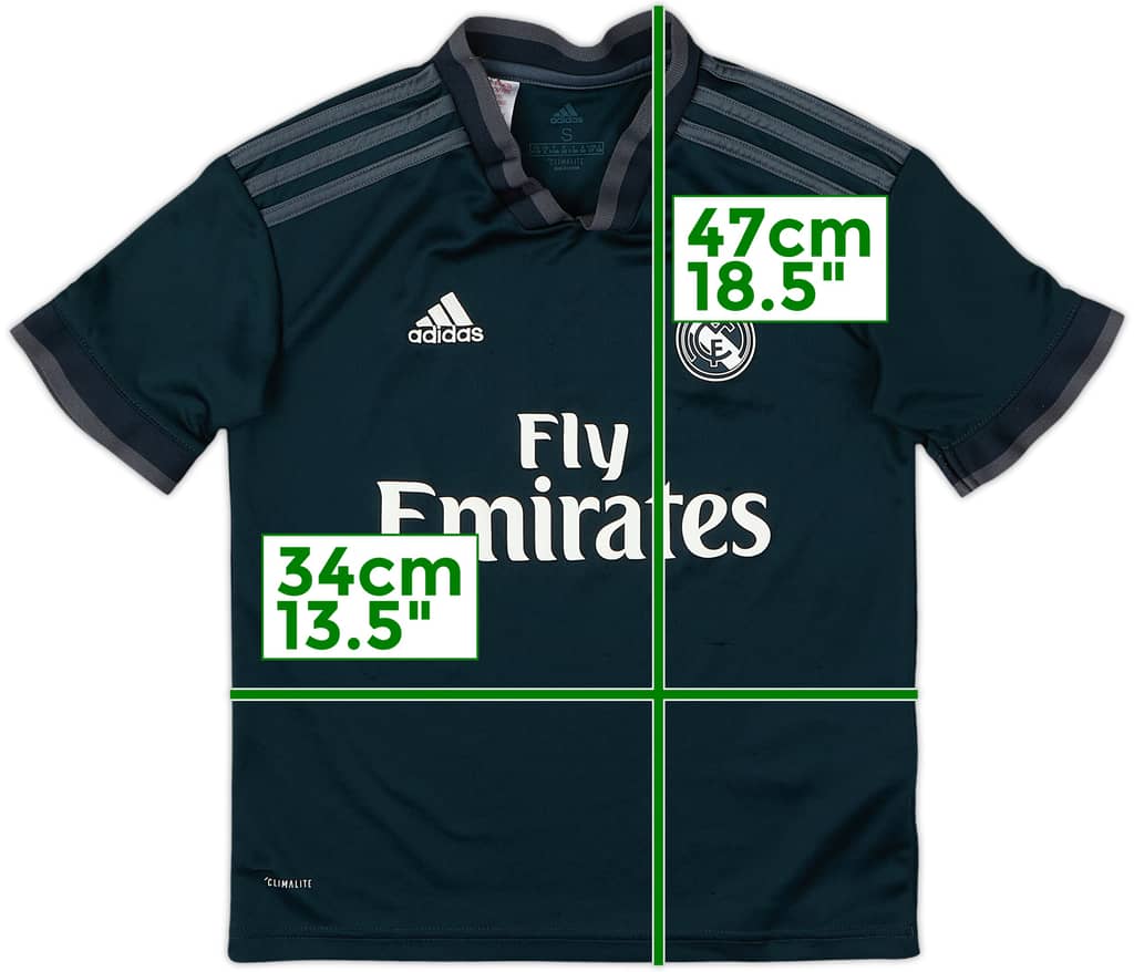 2018-19 Real Madrid Away Shirt - 8/10 - (S.Boys)