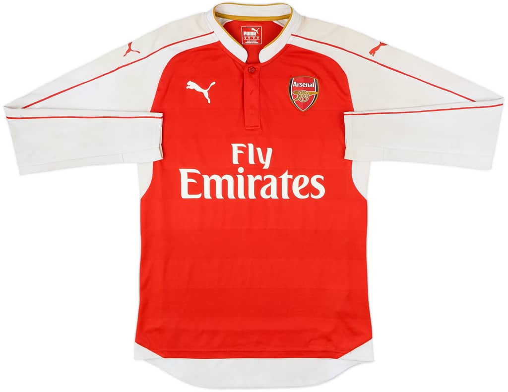 2015-16 Arsenal Home L/S Shirt - 5/10 - (M)
