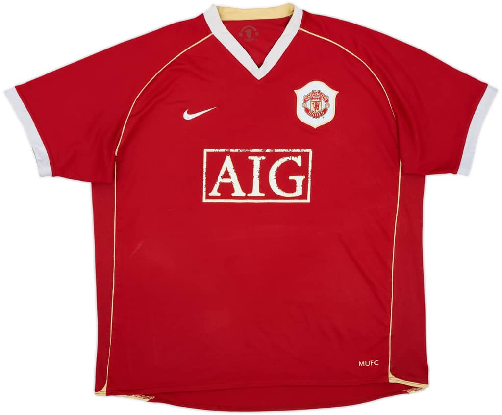 2006-07 Manchester United Home Shirt - 5/10 - (XL)