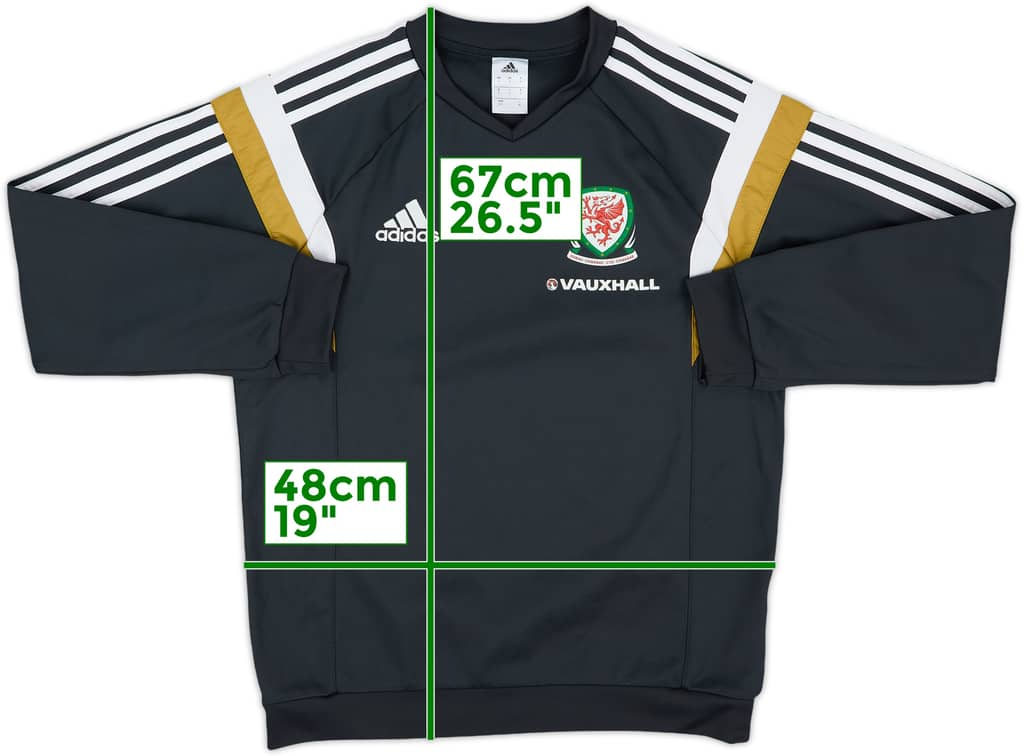 2014-15 Wales adidas Sweat Top - 8/10 - (S)