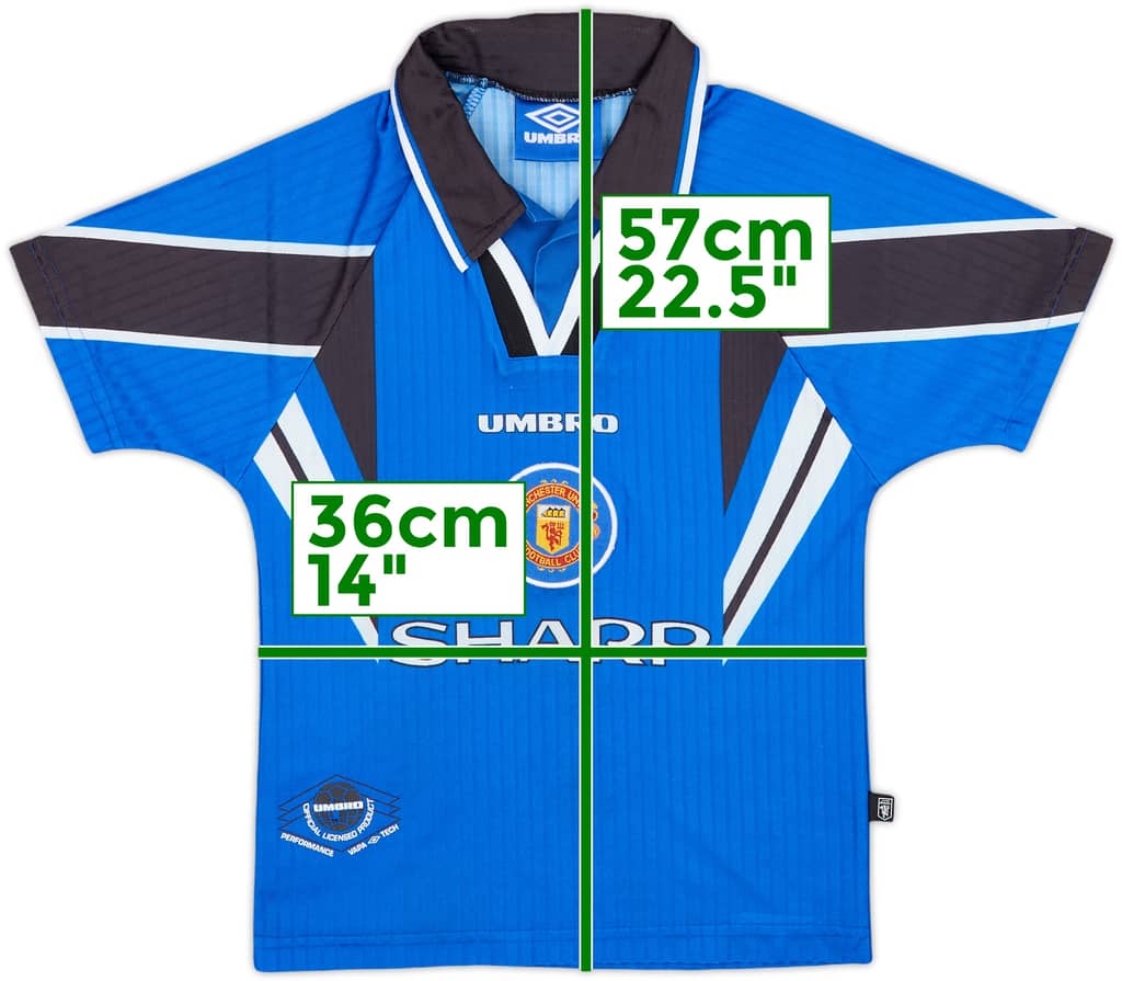 1996-98 Manchester United Third Shirt - 7/10 - (S.Boys)