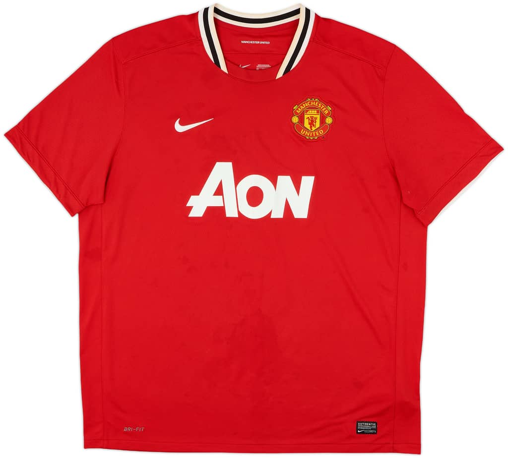 2011-12 Manchester United Home Shirt - 5/10 - (XXL)