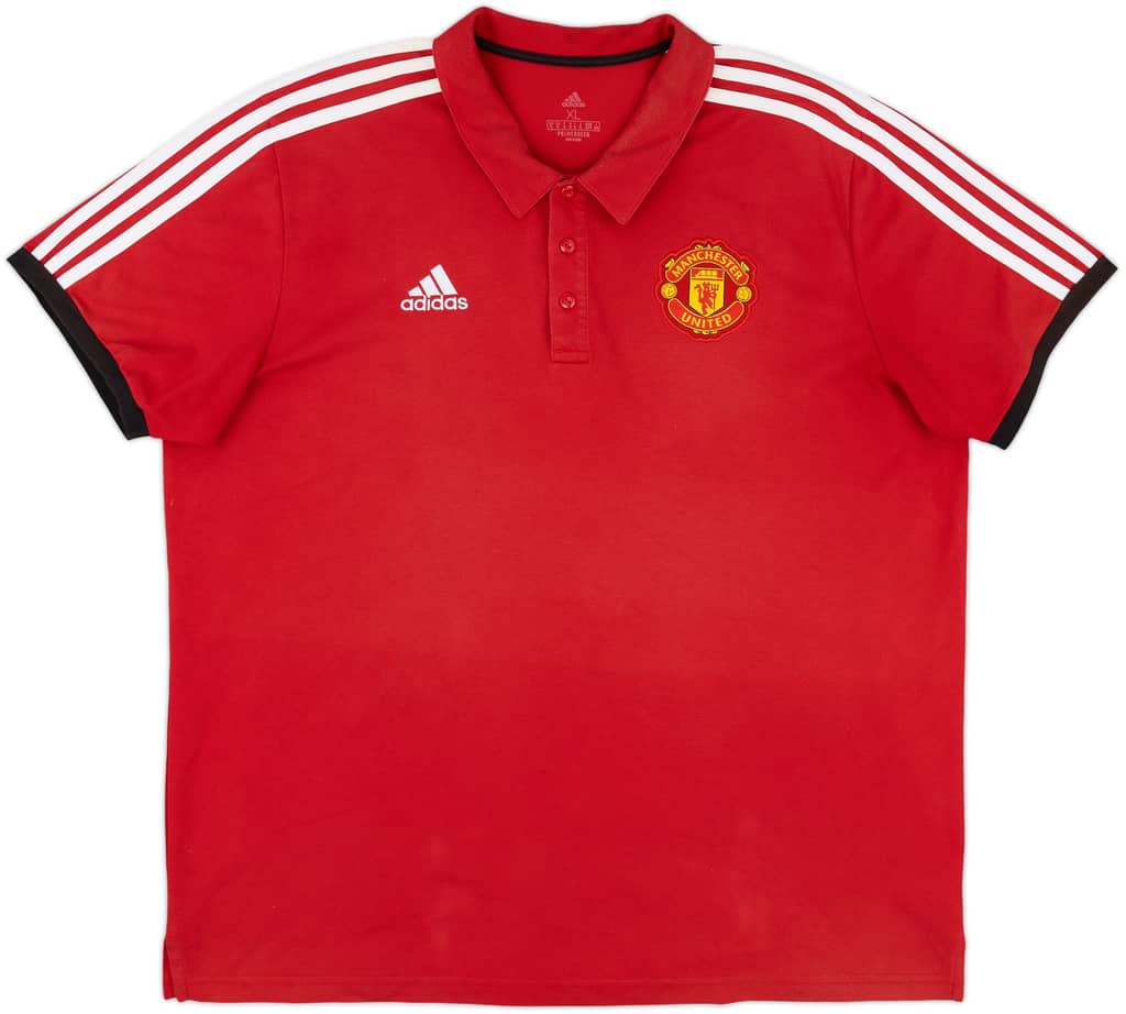 2021-22 Manchester United adidas Polo Shirt - 8/10 - (XL)