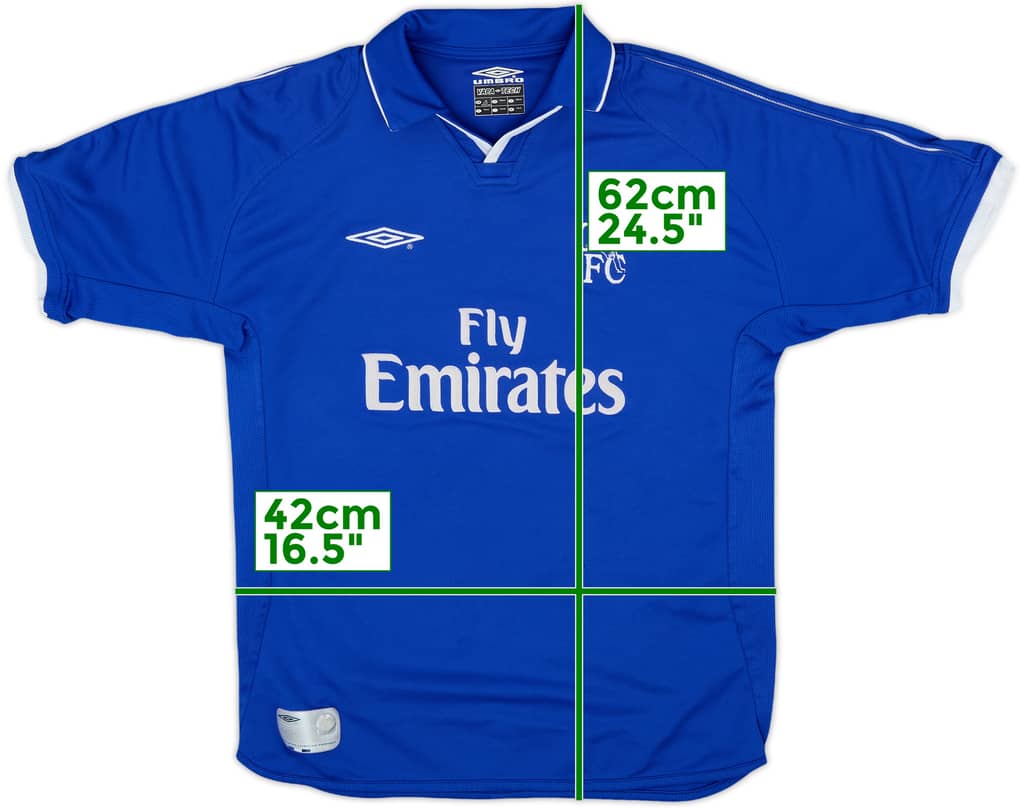 2001-03 Chelsea Home Shirt - 8/10 - (L.Boys)