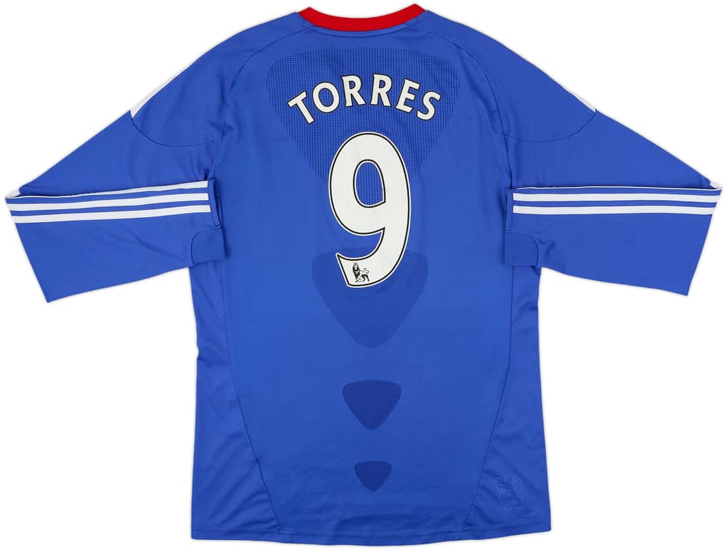 2010-11 Chelsea Home L/S Shirt Torres #9 - 6/10 - (L)