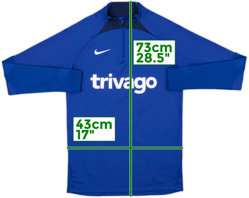 2022-23 Chelsea Nike 1/4 Zip Training Top - 8/10 - (S)