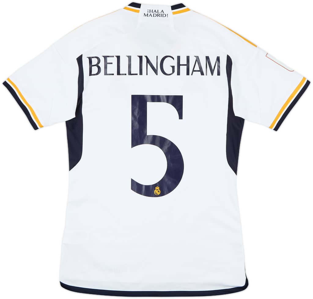 2023-24 Real Madrid Home Shirt Bellingham #5 - 9/10 - (S)