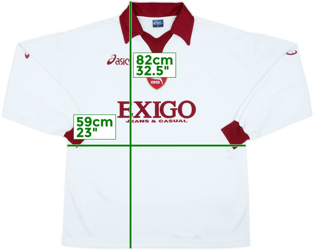 1999-00 Salernitana Away L/S Shirt - 7/10 - (XL)