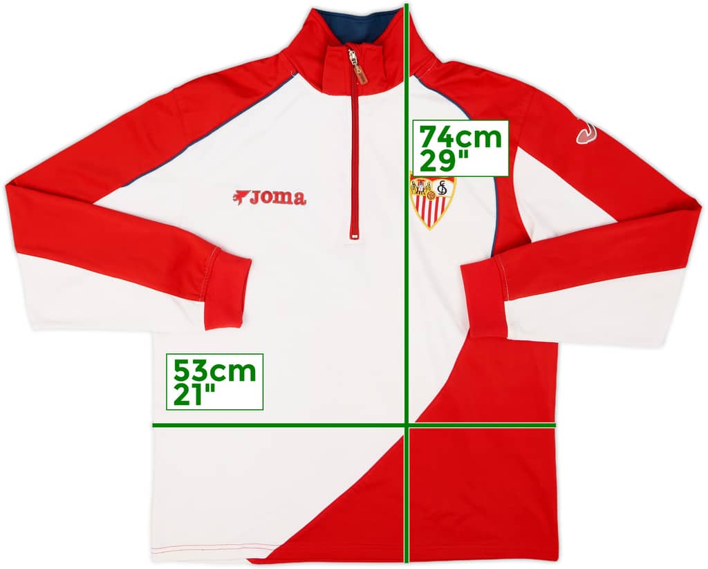 2005-06 Sevilla Joma 1/4 Zip Drill Top - 8/10 - (S)