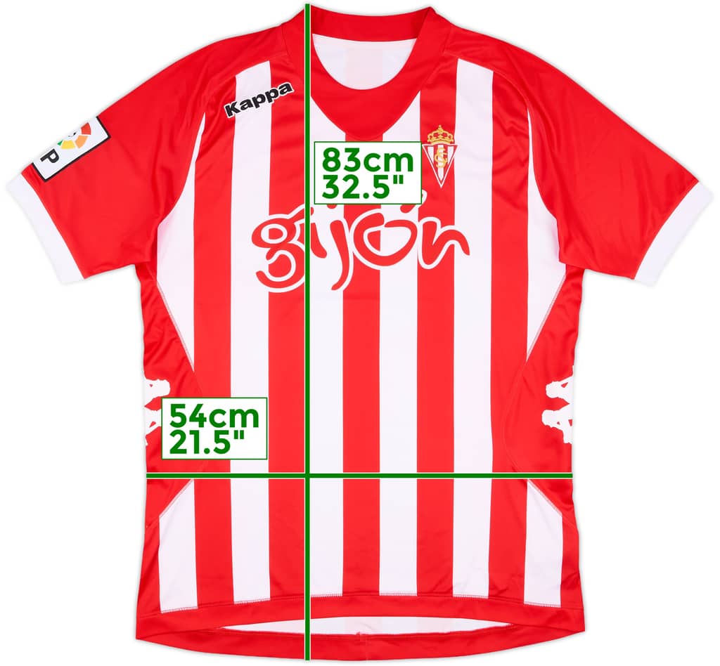 2012-13 Sporting Gijon Home Shirt - 9/10 - (XL)