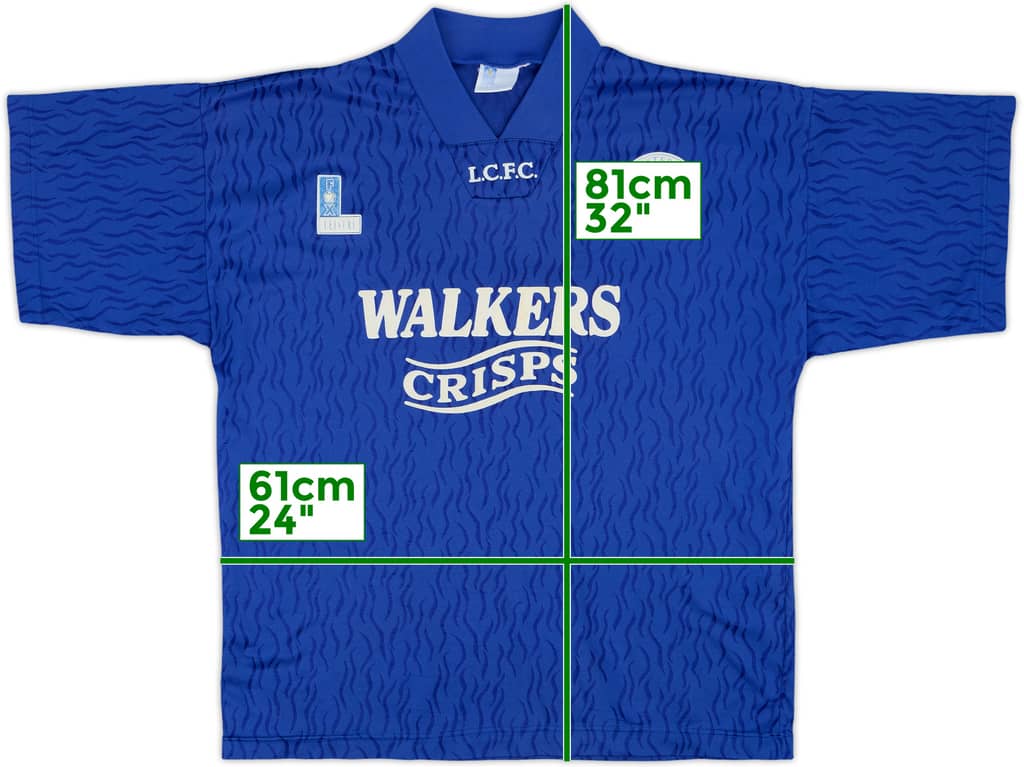 1992-94 Leicester Home Shirt - 8/10 - (L)