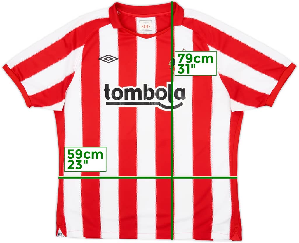 2010-11 Sunderland Home Shirt - 5/10 - (XL)