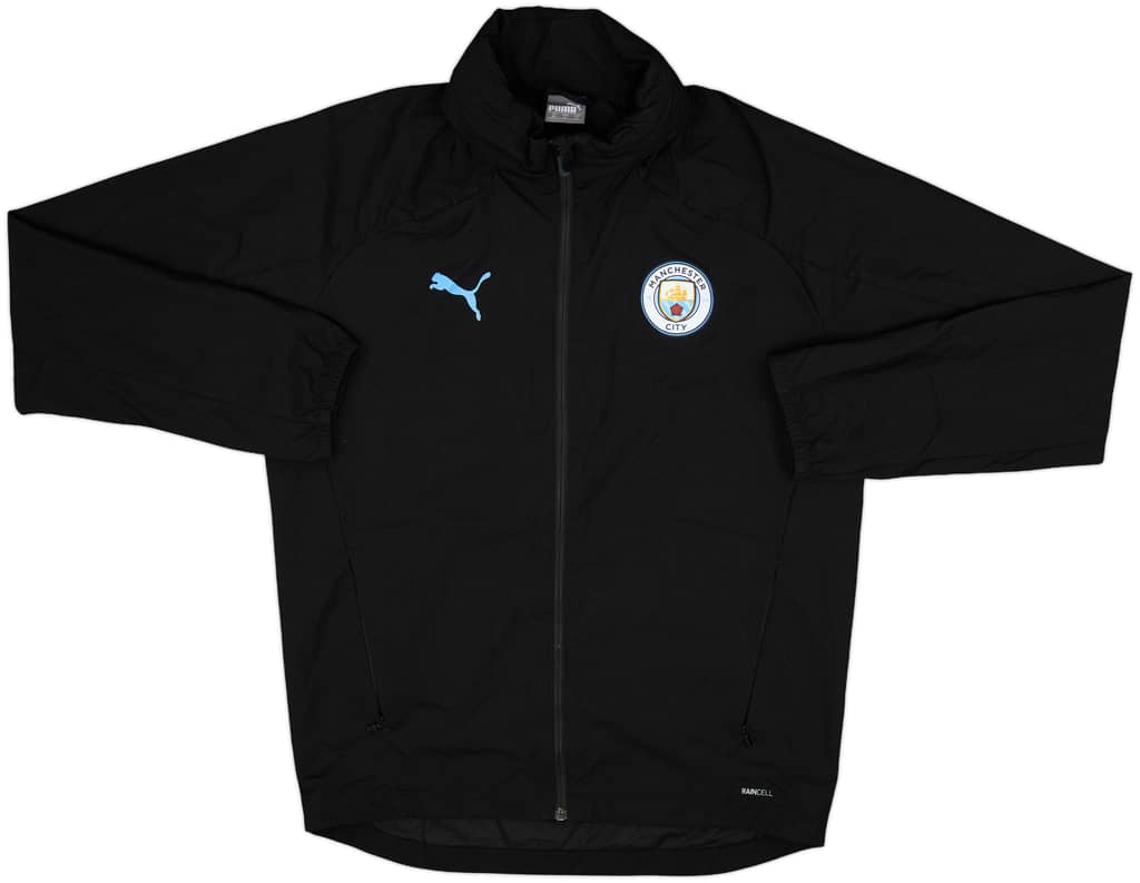 2018-19 Manchester City Nike Hooded Rain Jacket - 7/10 - (M)