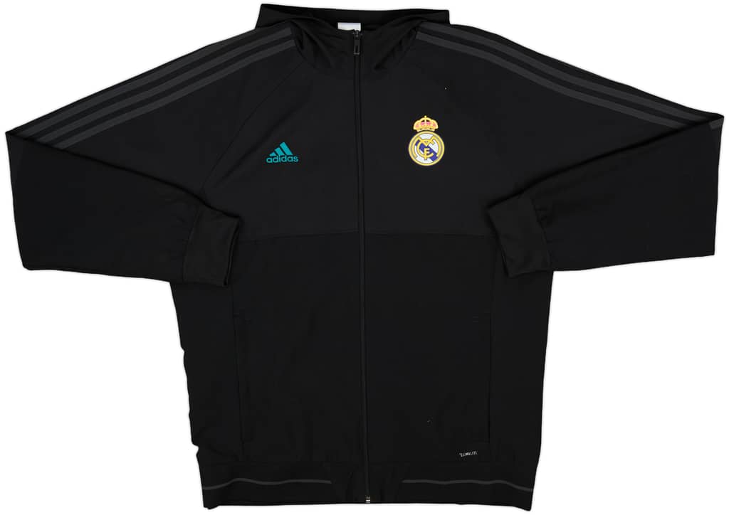 2017-18 Real Madrid adidas Hooded Track Jacket - 7/10 - (L)