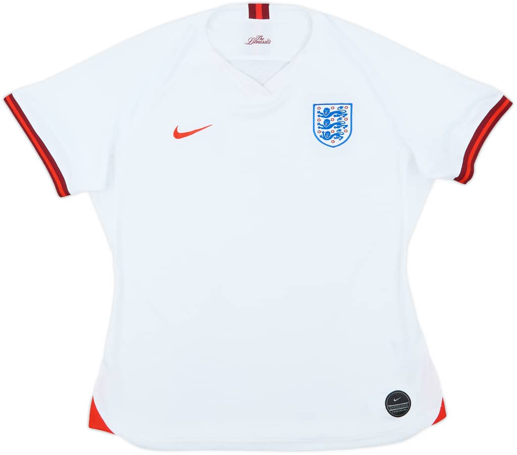 2019 England Lionesses Home Shirt - 8/10 - (Women's XL)