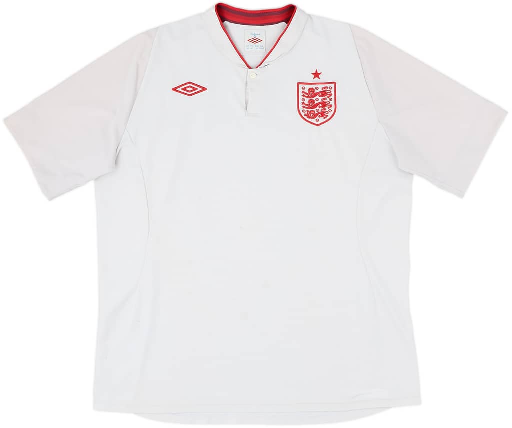 2012-13 England Home Shirt - 4/10 - (XL)