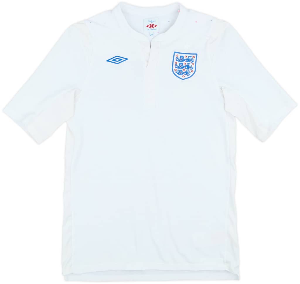 2010-11 England Home Shirt - 7/10 - (M.Boys)