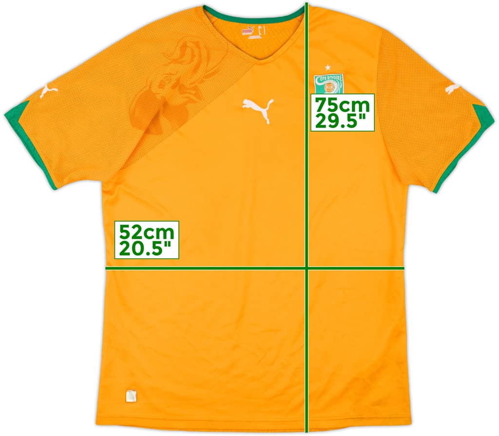 2010-11 Ivory Coast Home Shirt - 8/10 - (L)