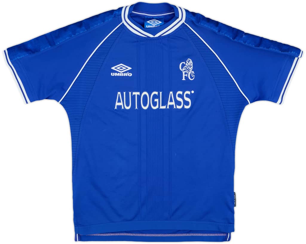 1999-01 Chelsea Home Shirt - 8/10 - (M.Boys)