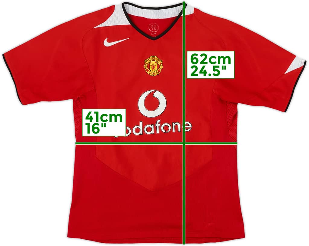 2004-06 Manchester United Home Shirt - 6/10 - (L.Boys)