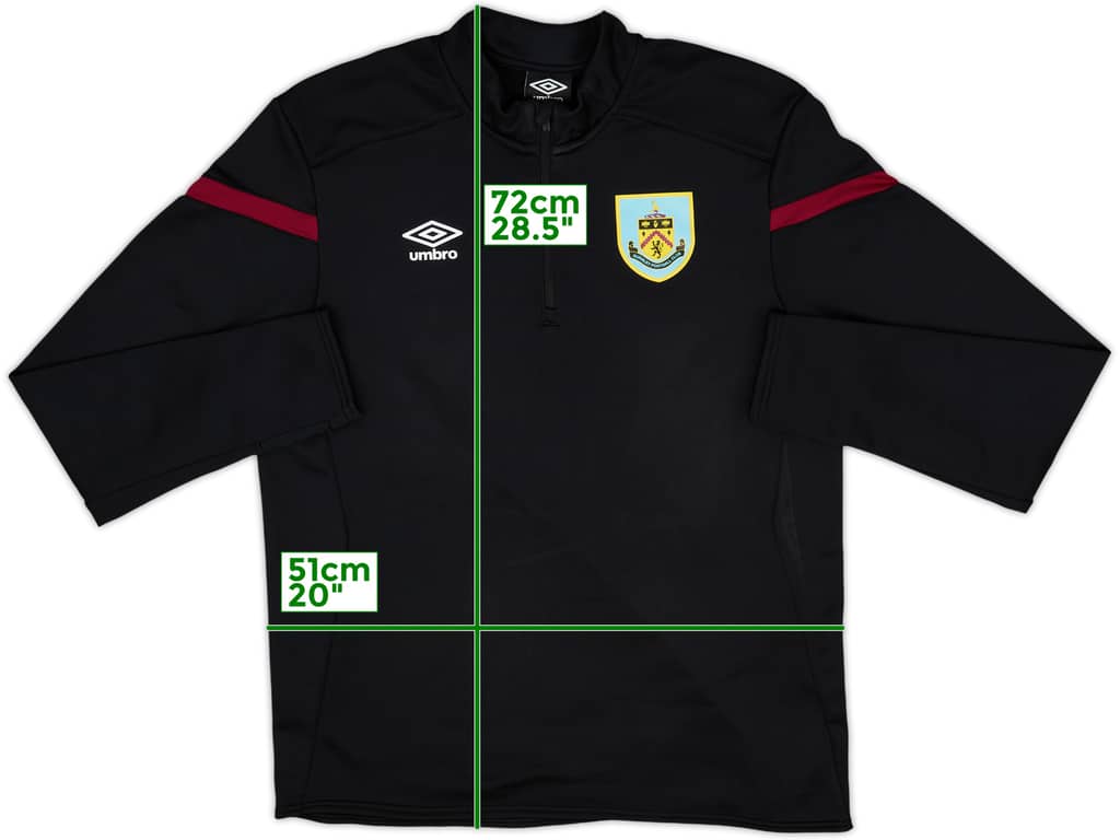 2019-20 Burnley Umbro 1/4 Zip Drill Top - 9/10 - (L)